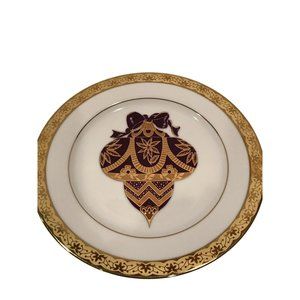 Collectible Muirfield Purple and Gold Ornament Plate | Celebrity 9408 | 8.5"